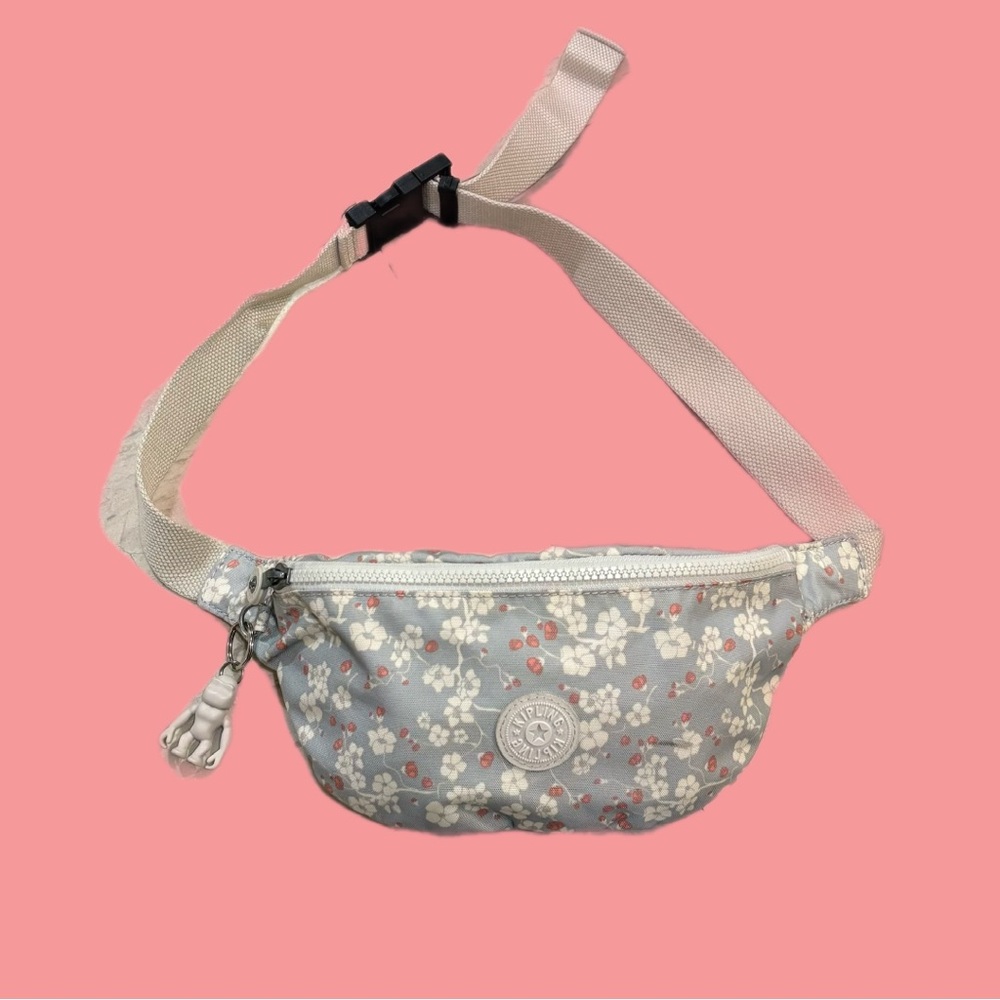 Kipling Women's Floral Fanny Pack Hip Waist Bag Adjustable Strap Multi Color